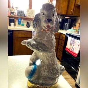 1970 Jim Beam Penny Poodle Whiskey Decanter